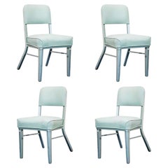 Retro Set of Four Steelcase Industrial Tanker Chairs