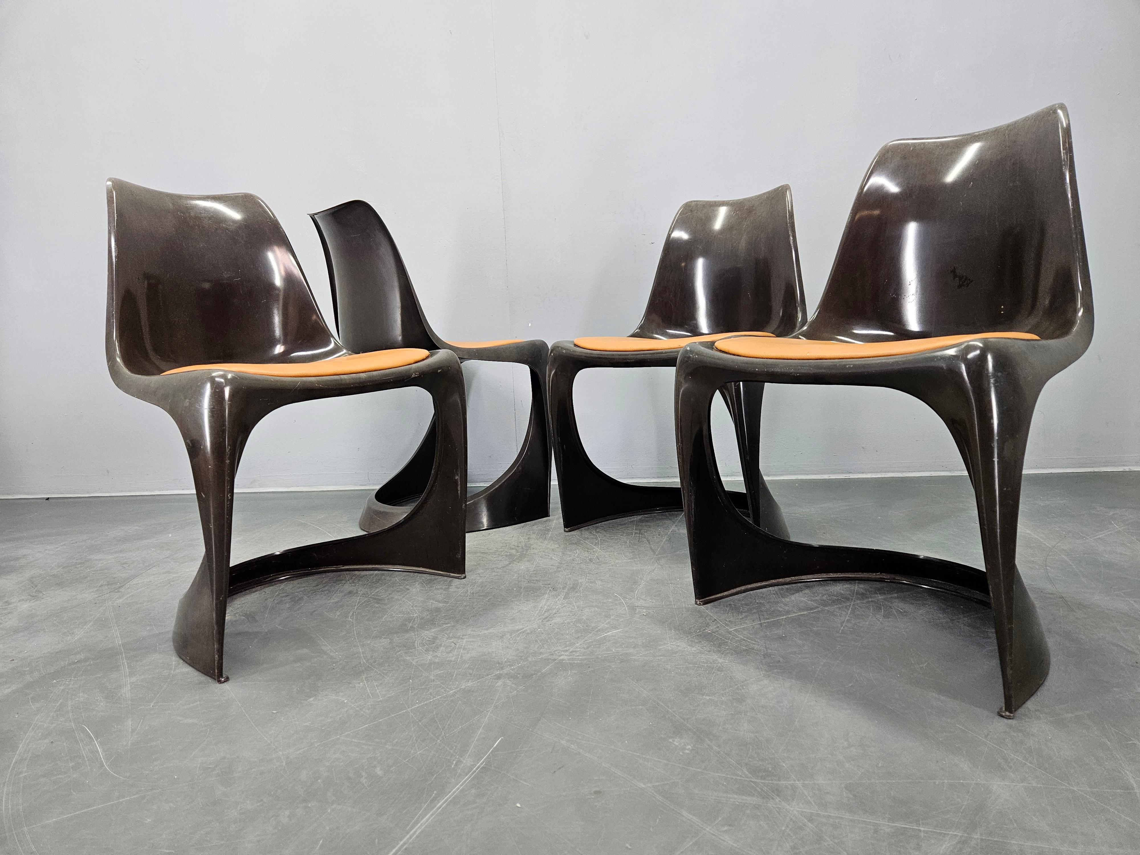 Set di quattro sedie da pranzo Steen Østergaard A-Line 290, CADO, Danimarca, anni '60. in vendita 3