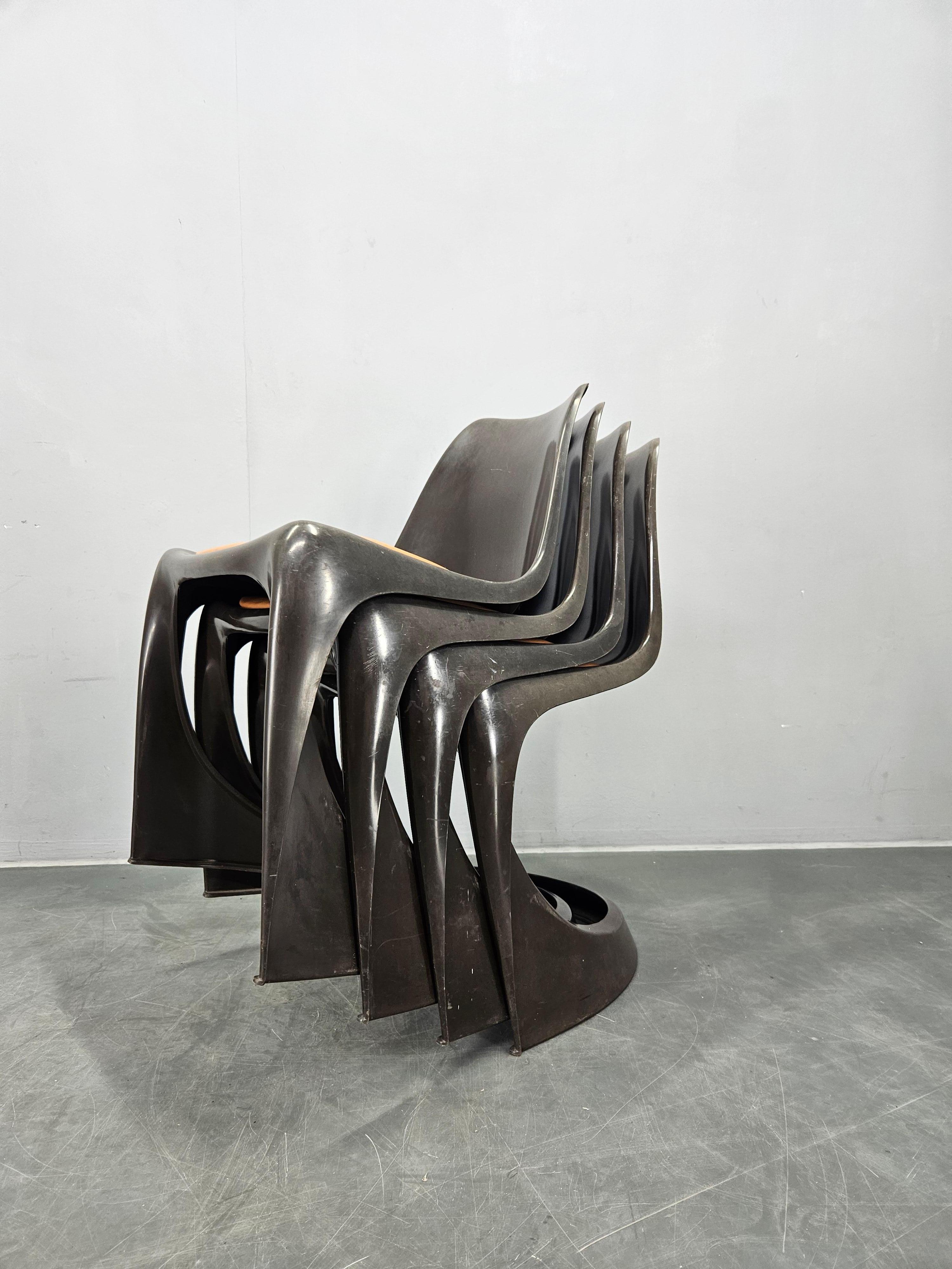 Set di quattro sedie da pranzo Steen Østergaard A-Line 290, CADO, Danimarca, anni '60. in vendita 5