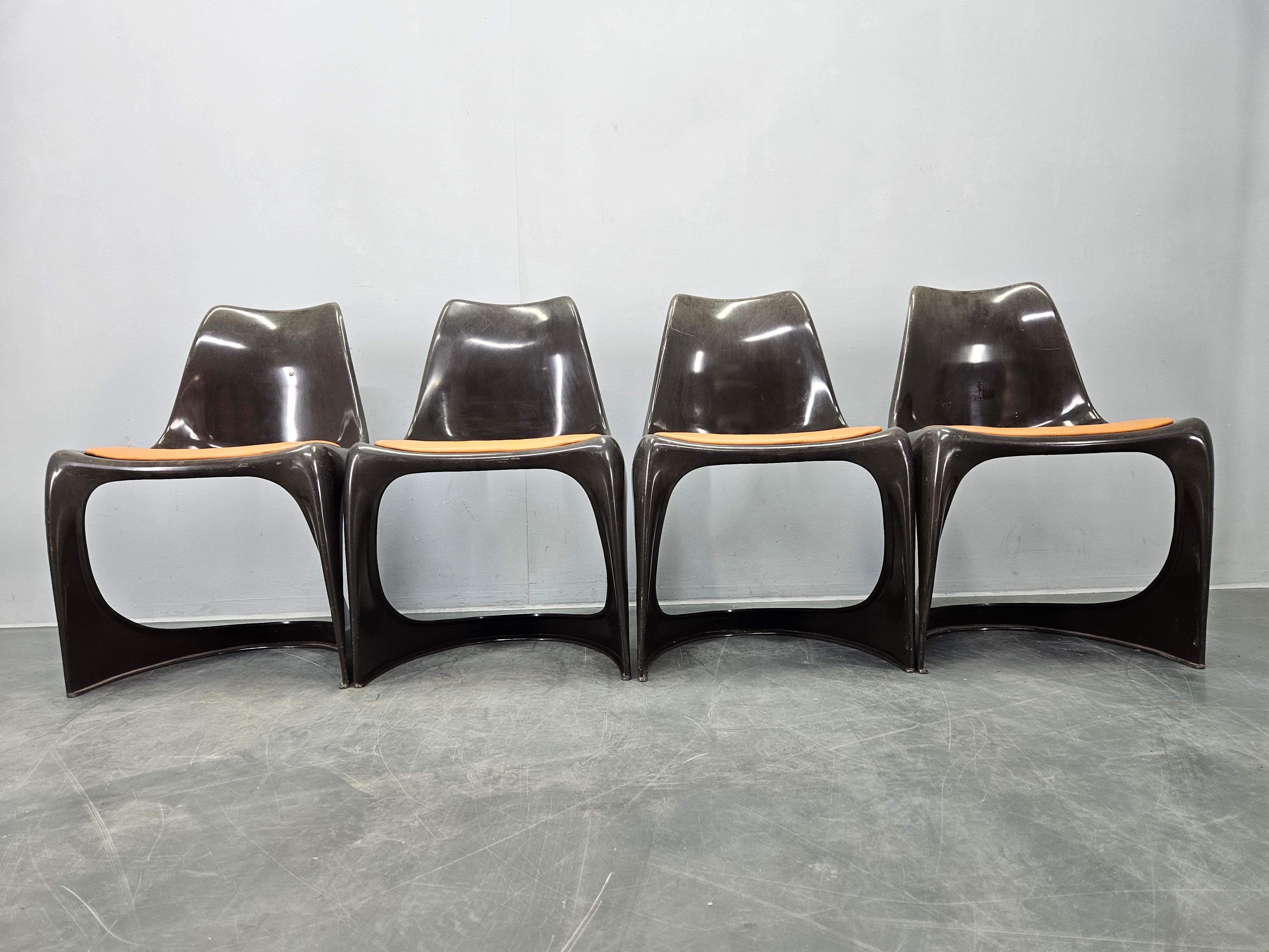 Danese Set di quattro sedie da pranzo Steen Østergaard A-Line 290, CADO, Danimarca, anni '60. in vendita