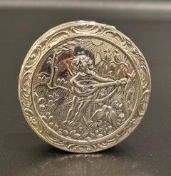 Collection of Four Sterling and Silver Repousse Decorated Boxes