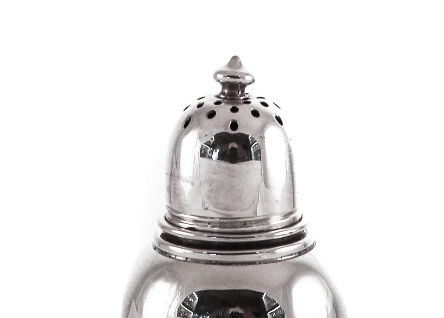 American Set of Four Sterling Salt/Pepper Shakers