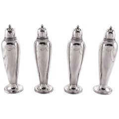 Set of Four Sterling Salt/Pepper Shakers