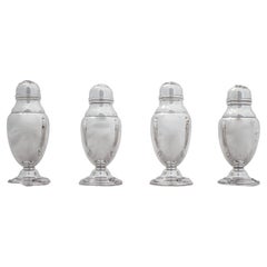 ﻿Set of Four Sterling Salt Shakers