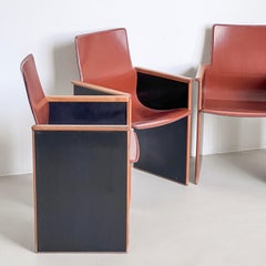 Set of Four Stildomus Segesto Chairs by Afra and Tobia Scarpa, Torcello Series