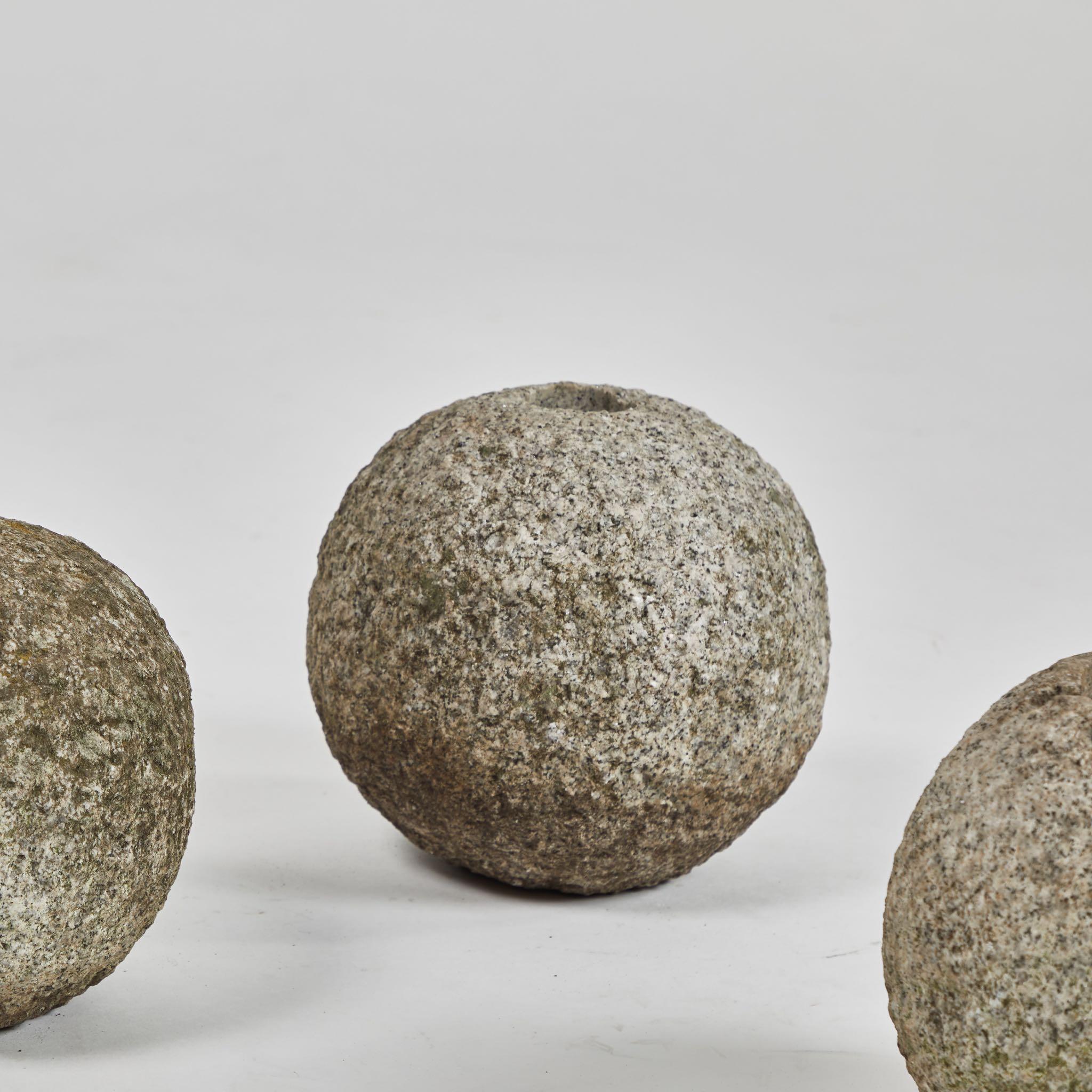 English Set of Four Stone Balls