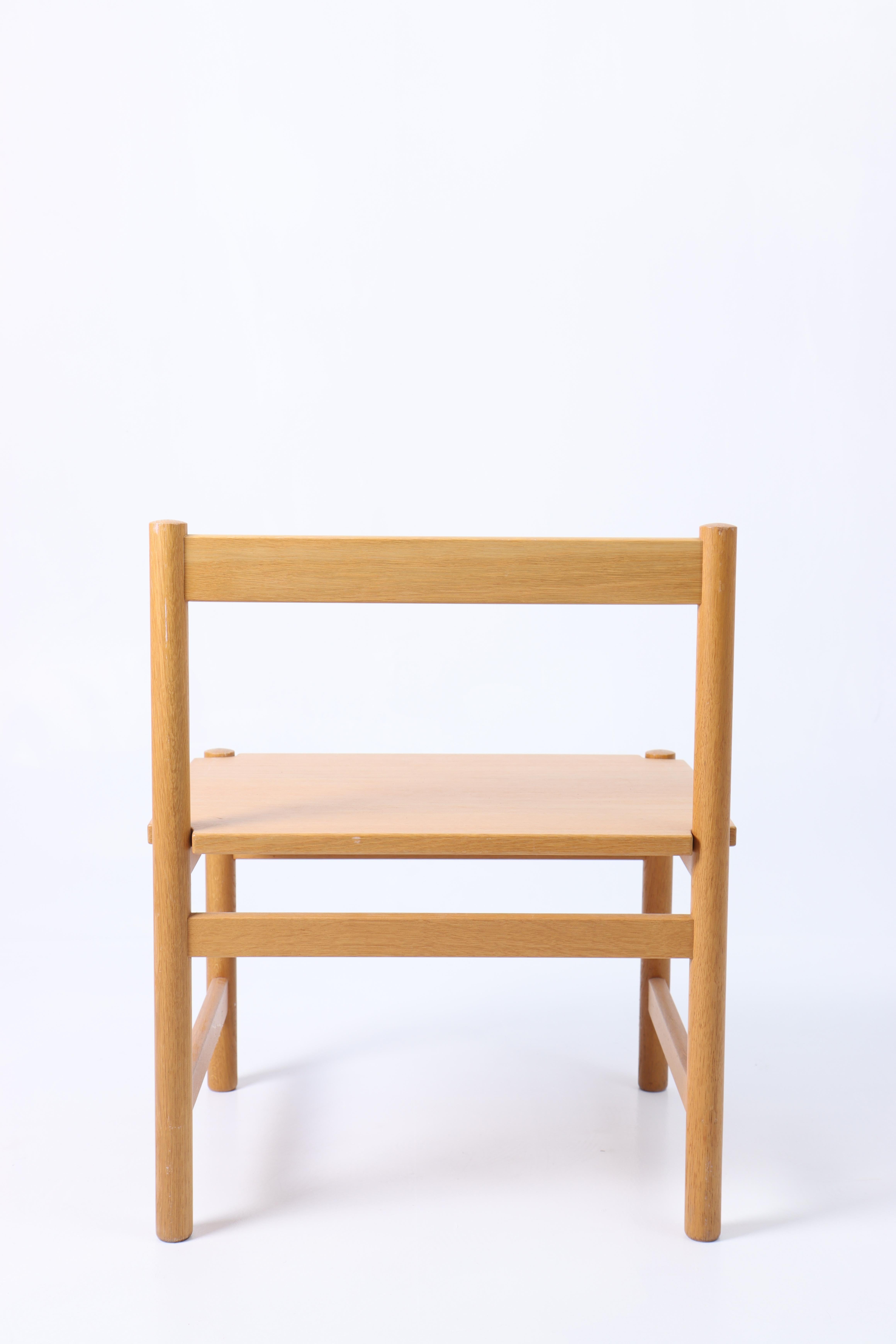 Danish Set of Four Stools in Oak by Hans Wegner, 1980s