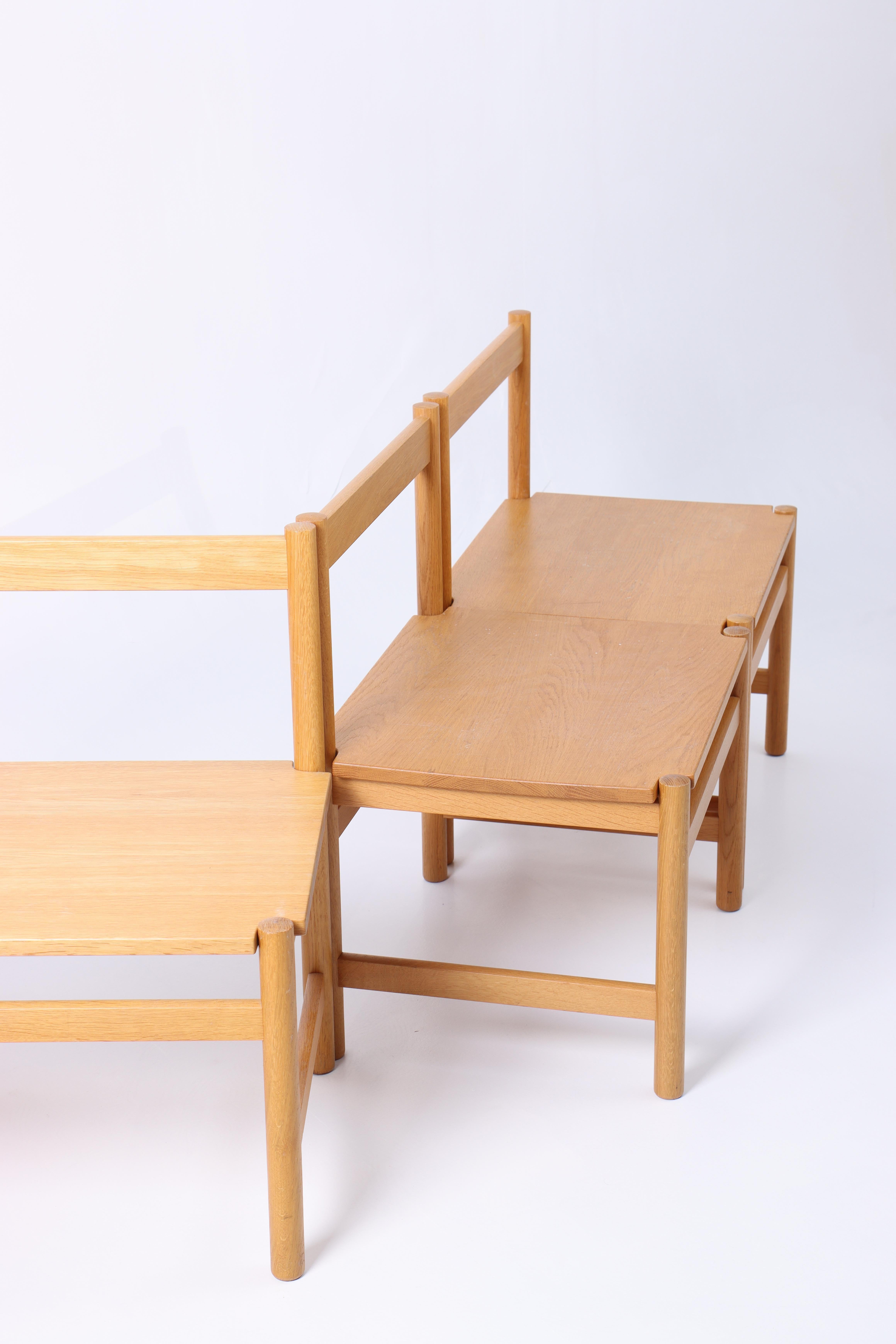 Set of Four Stools in Oak by Hans Wegner, 1980s 3