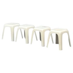 Used Set of Four Stools 'Small' by Castiglioni Gaviraghi Lanza for Valenti, 1980s