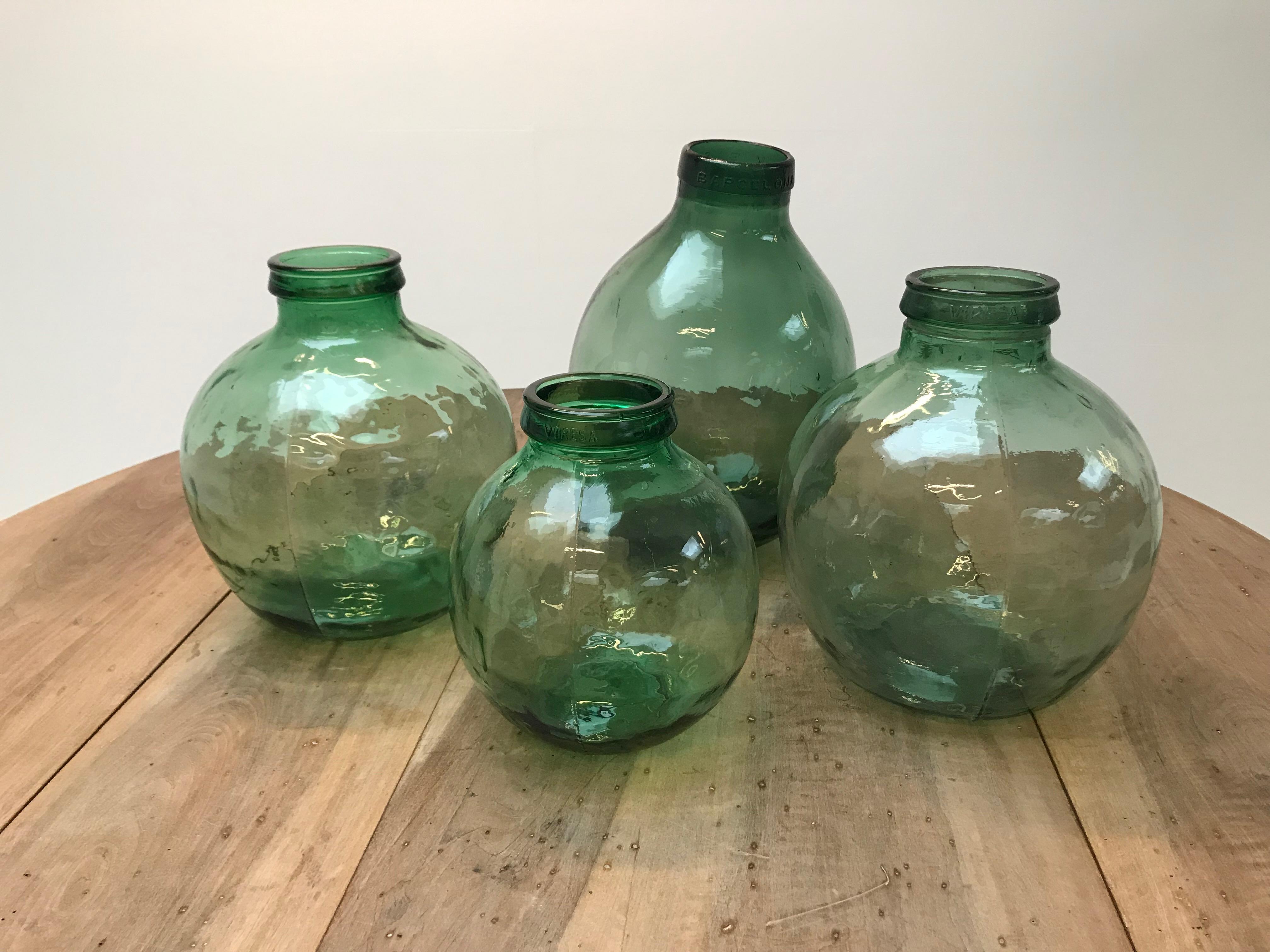 Polished Set of Four Storage Jars For Sale