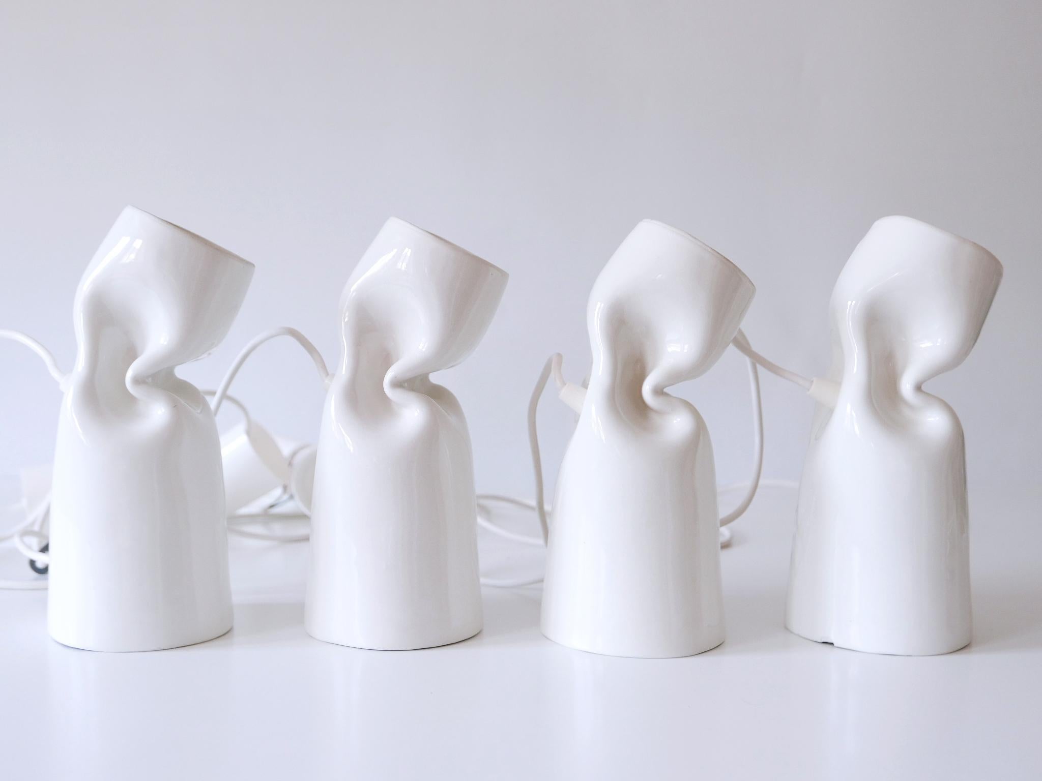 Set of Four Strangled Light Pendant Lamps by Gitta Gschwendtner for Artificial For Sale 11