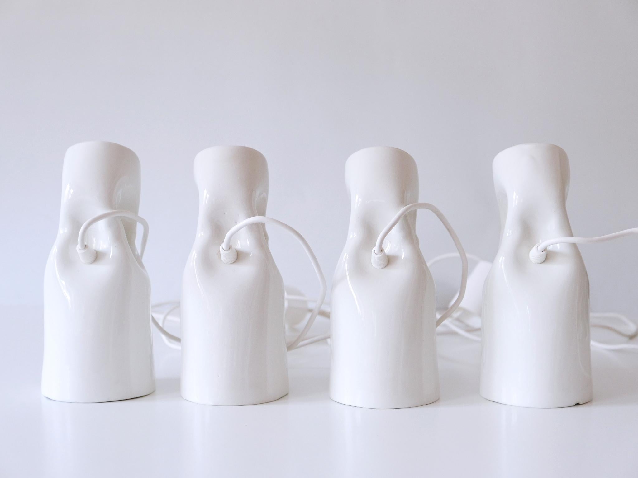 Set of Four Strangled Light Pendant Lamps by Gitta Gschwendtner for Artificial For Sale 13