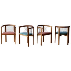 Juego de cuatro sillas de comedor String de Niels Jørgen Haugesen para Tranekaer, Dinamarca