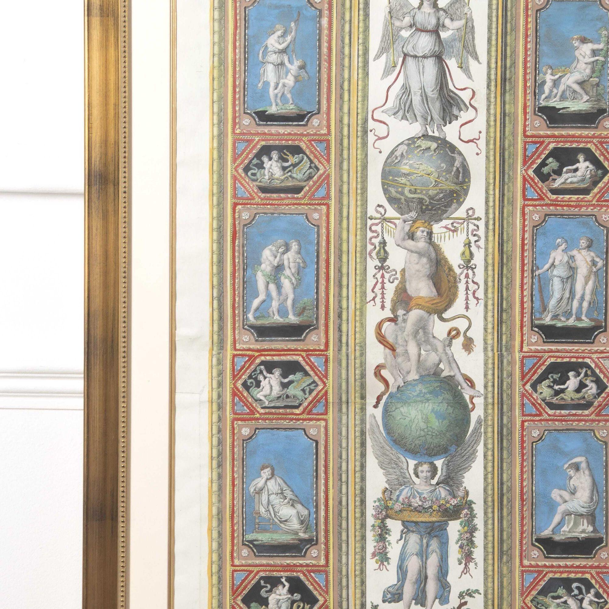 Paper Set of Four Studies of Raphael Frescoes