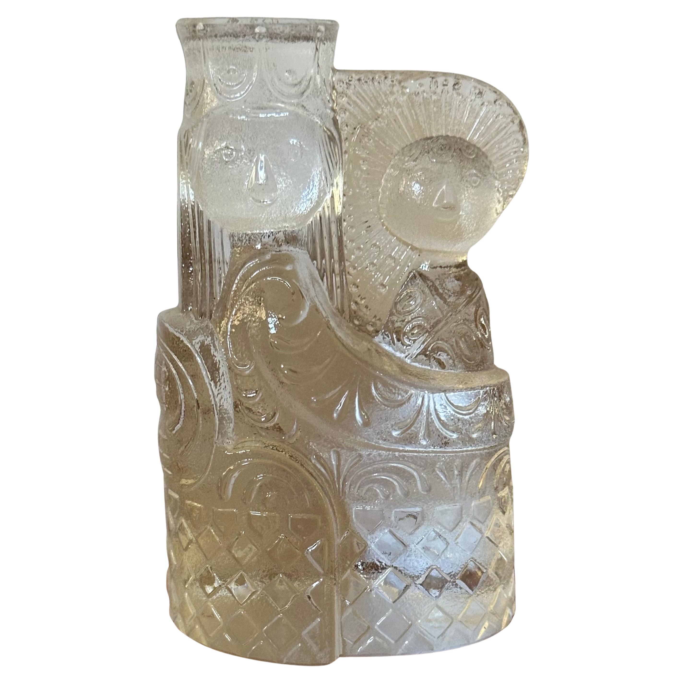 Set di quattro candelabri raffiguranti la Madonna e Gesù Bambino con i Re Magi, realizzati dall'artista-designer danese Bjorn Wiinblad per la tedesca Rosenthal, nell'ambito dell'ampia serie Studio Line guidata dall'artista, circa anni Settanta. 