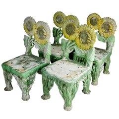 Set of Four Sunflower Chairs