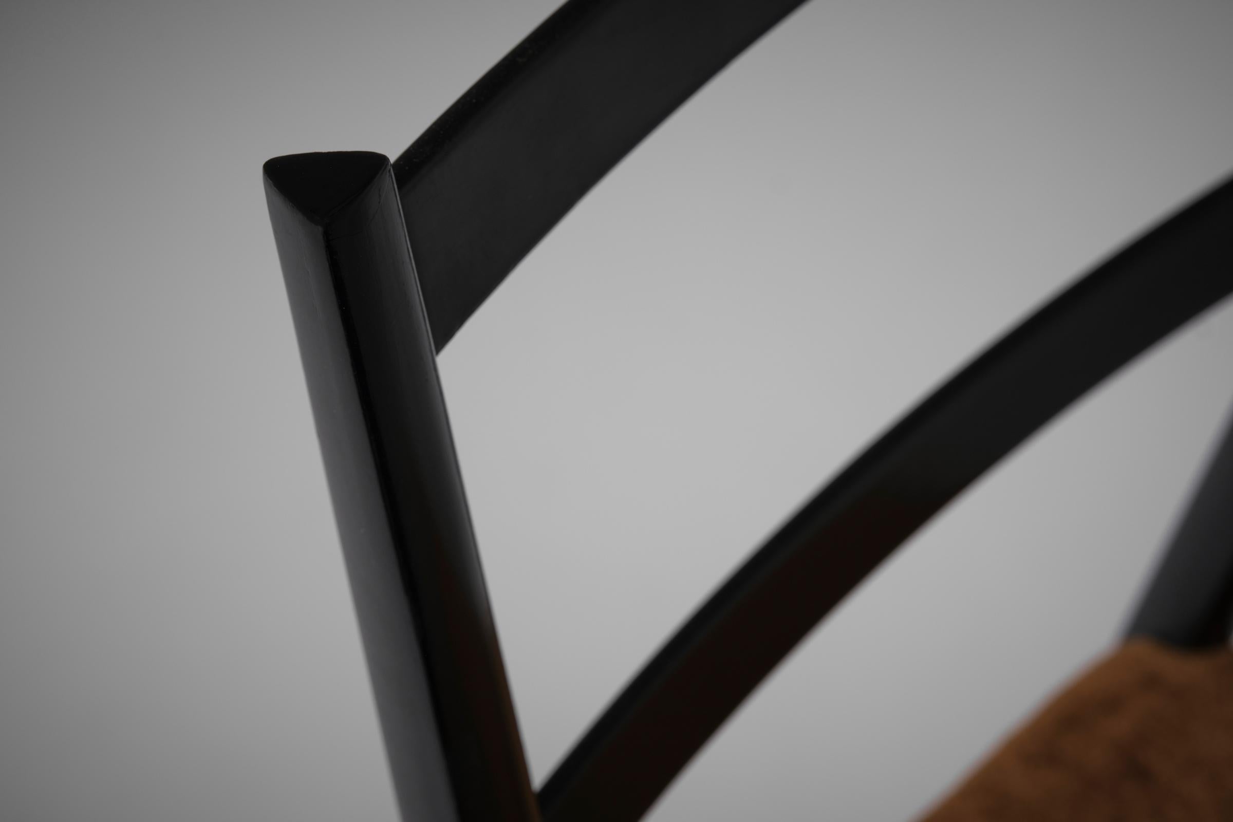 Metà XX secolo Set di quattro sedie 'Superleggera' di Gio Ponti per Cassina, Italia, anni '50