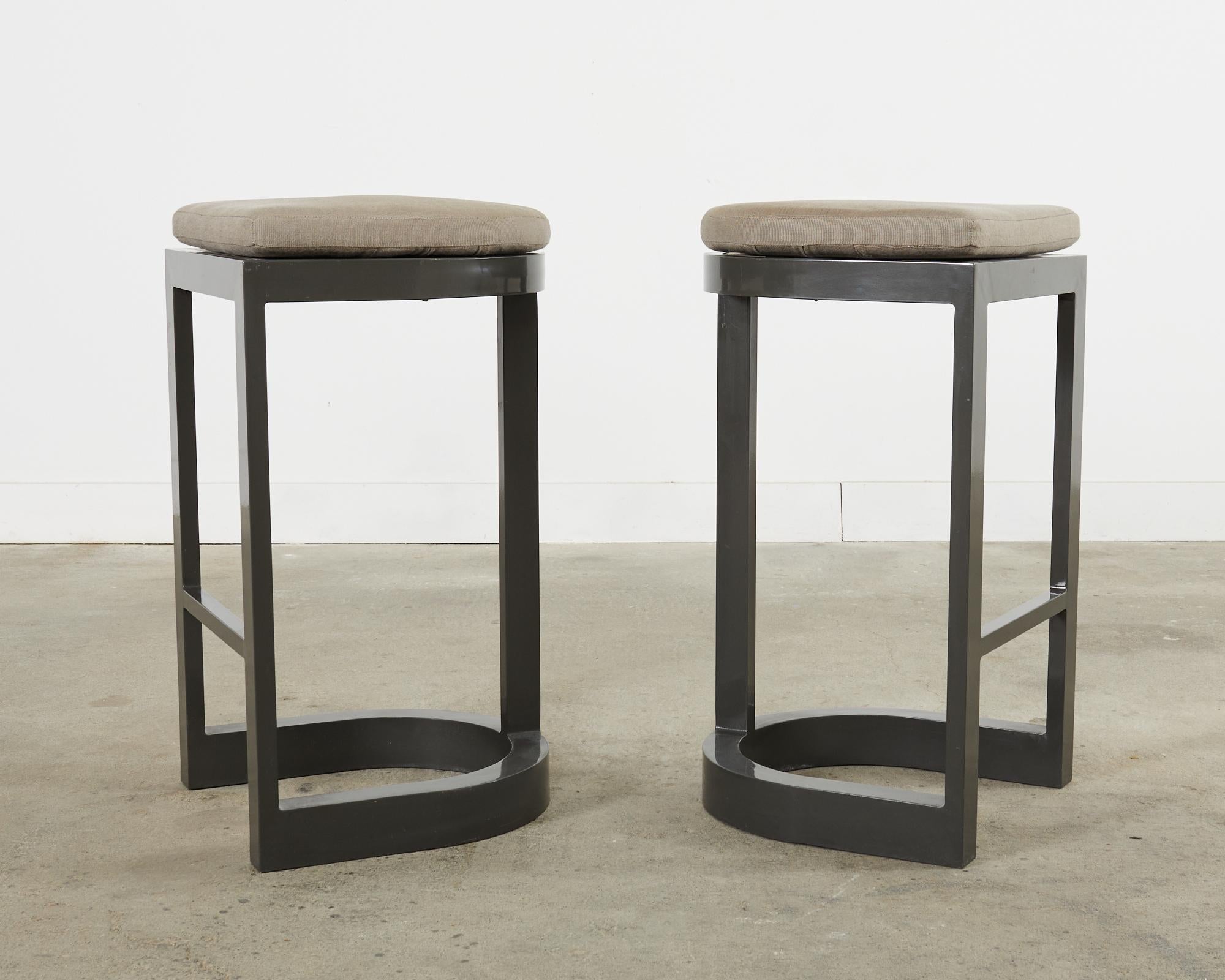 Set of Four Sutherland Powder Coated Aluminum Barstools 3
