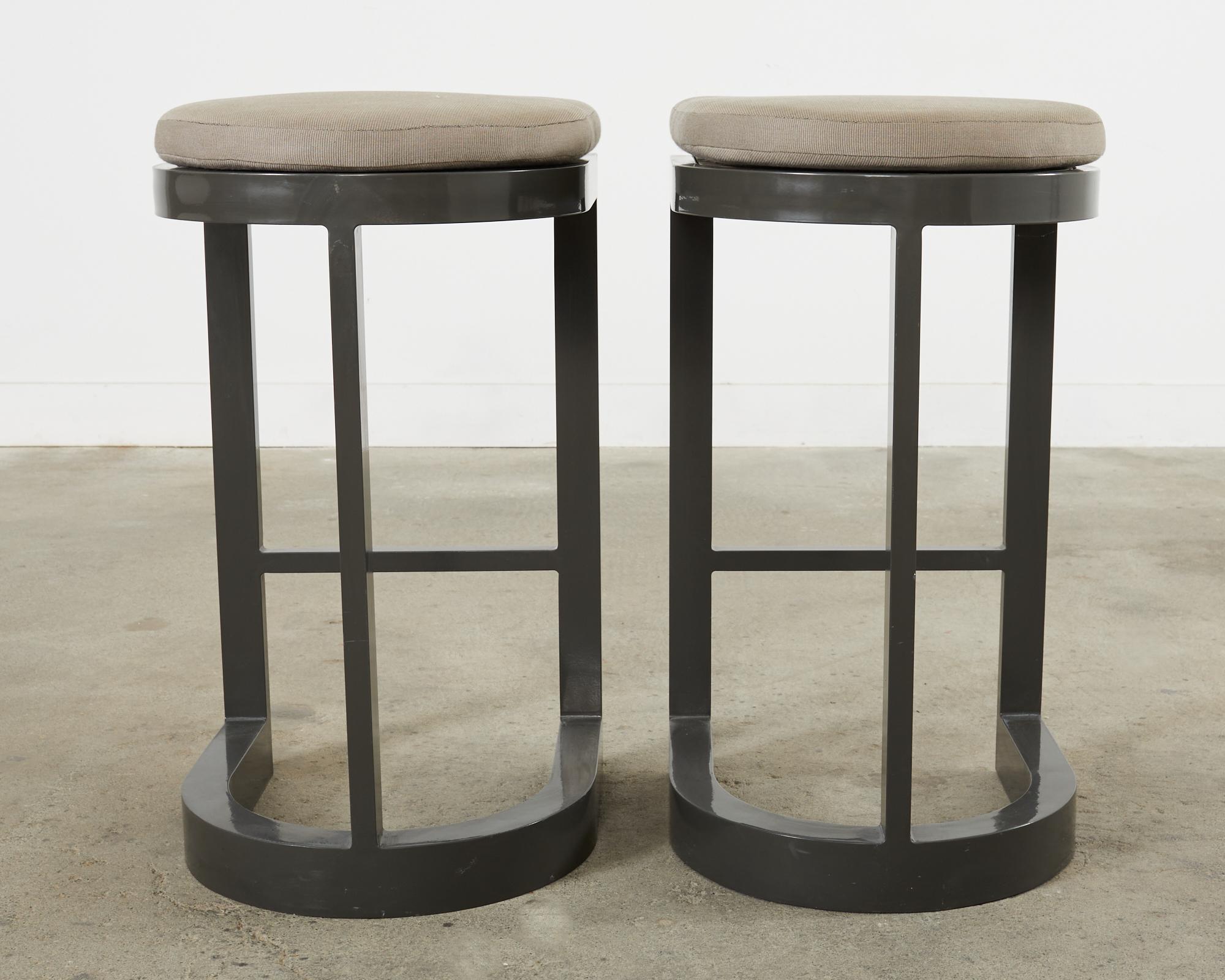 Set of Four Sutherland Powder Coated Aluminum Barstools 5