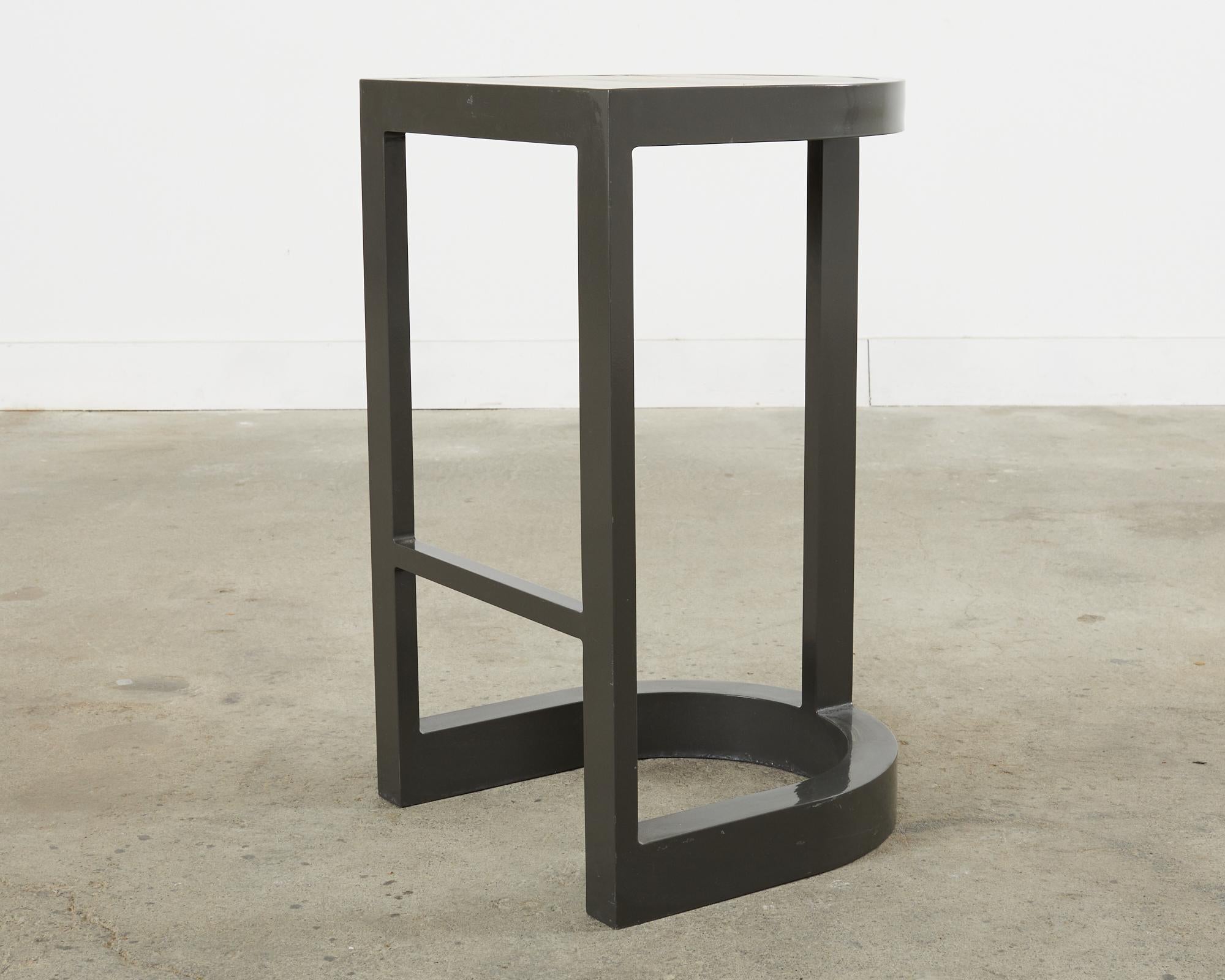 Set of Four Sutherland Powder Coated Aluminum Barstools 6