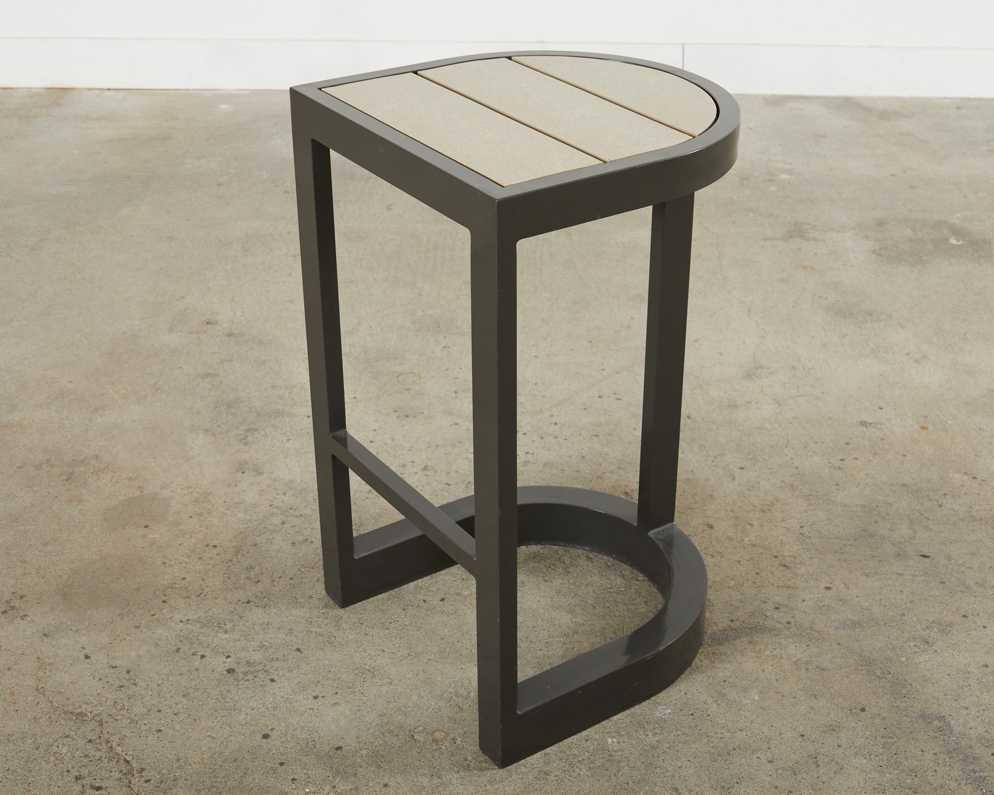 Set of Four Sutherland Powder Coated Aluminum Barstools 7