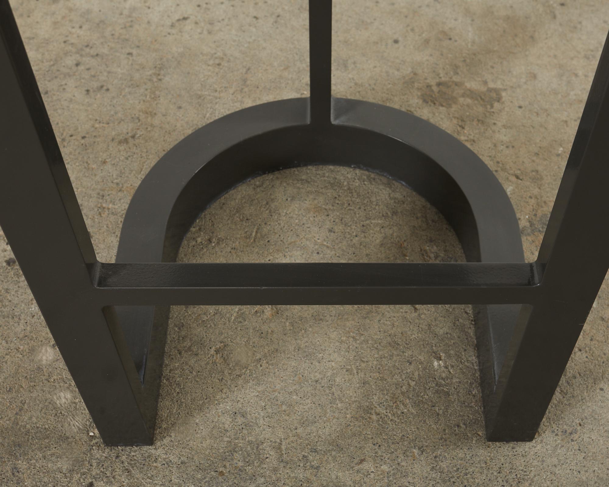 Set of Four Sutherland Powder Coated Aluminum Barstools 10