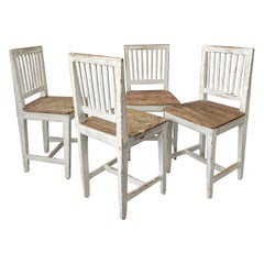 Set of Four Swedish 19th Century Side Chairs