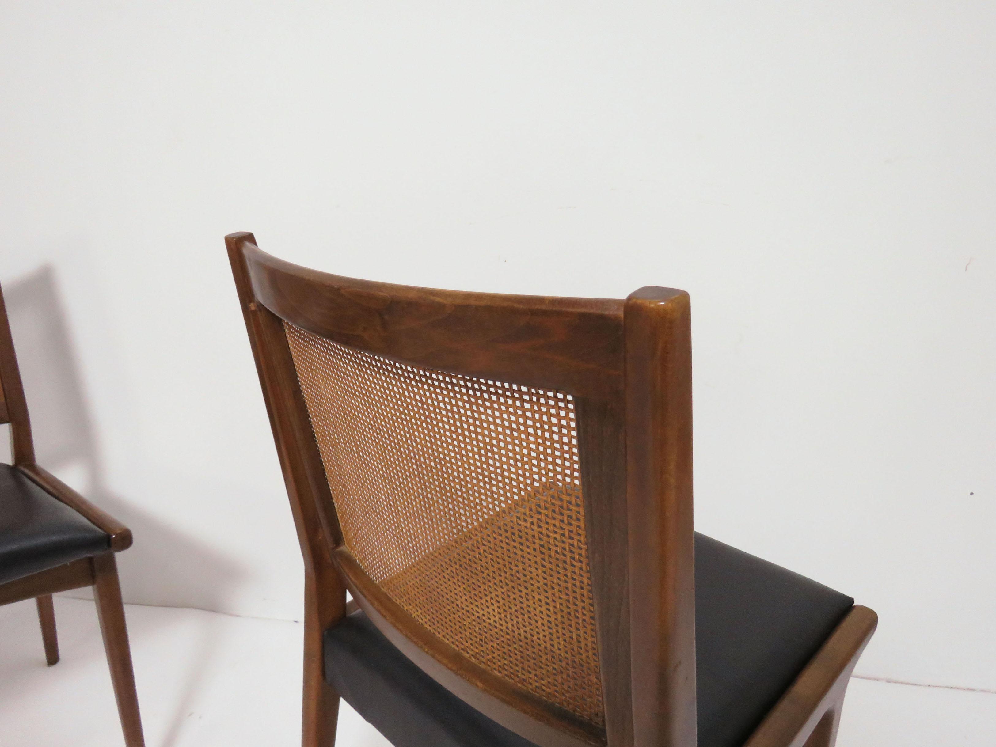 Set of Four Swedish Dining Chairs in the Style of Carlo de Carli, circa 1960s 4