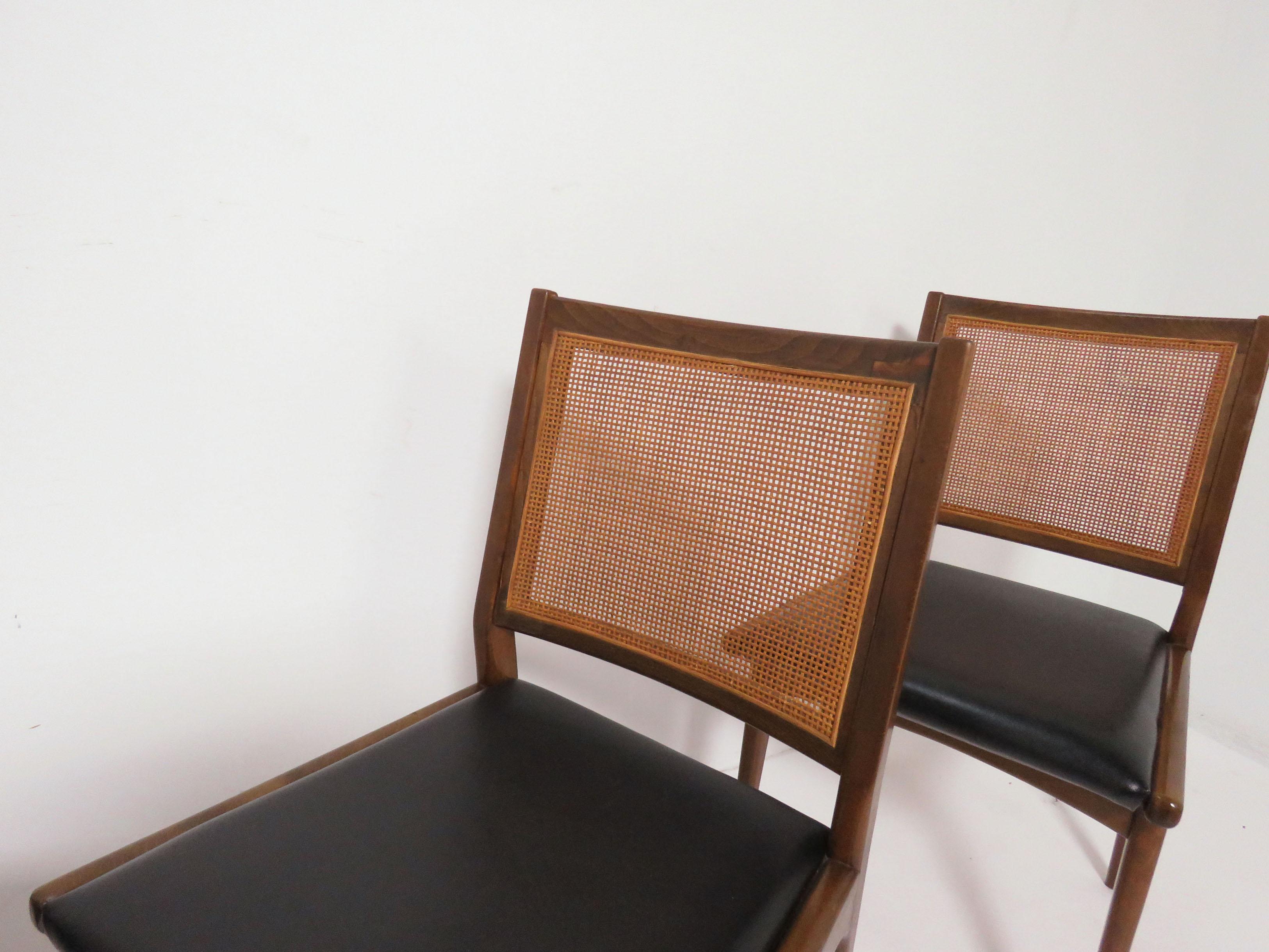 Mid-20th Century Set of Four Swedish Dining Chairs in the Style of Carlo de Carli, circa 1960s