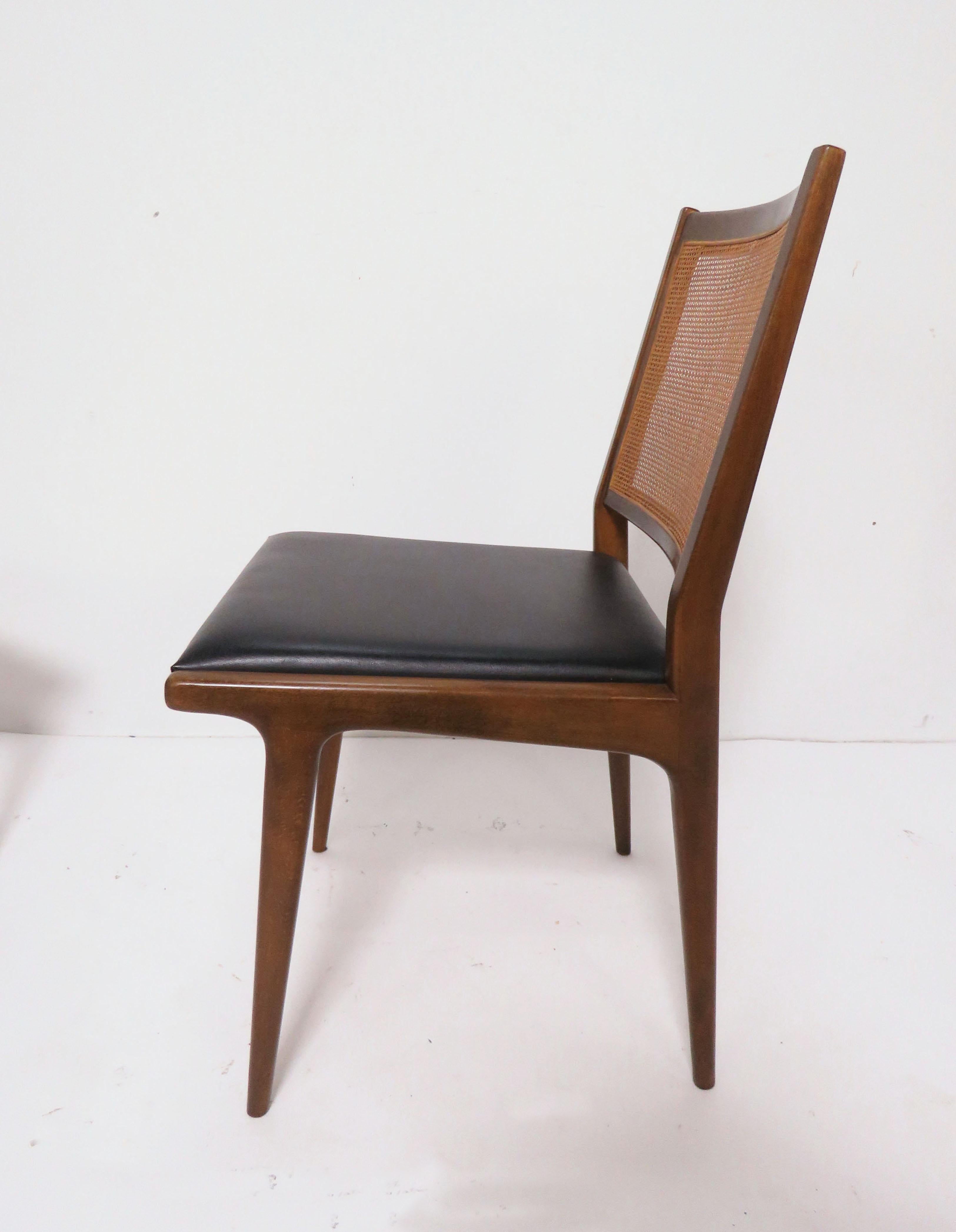Set of Four Swedish Dining Chairs in the Style of Carlo de Carli, circa 1960s 1