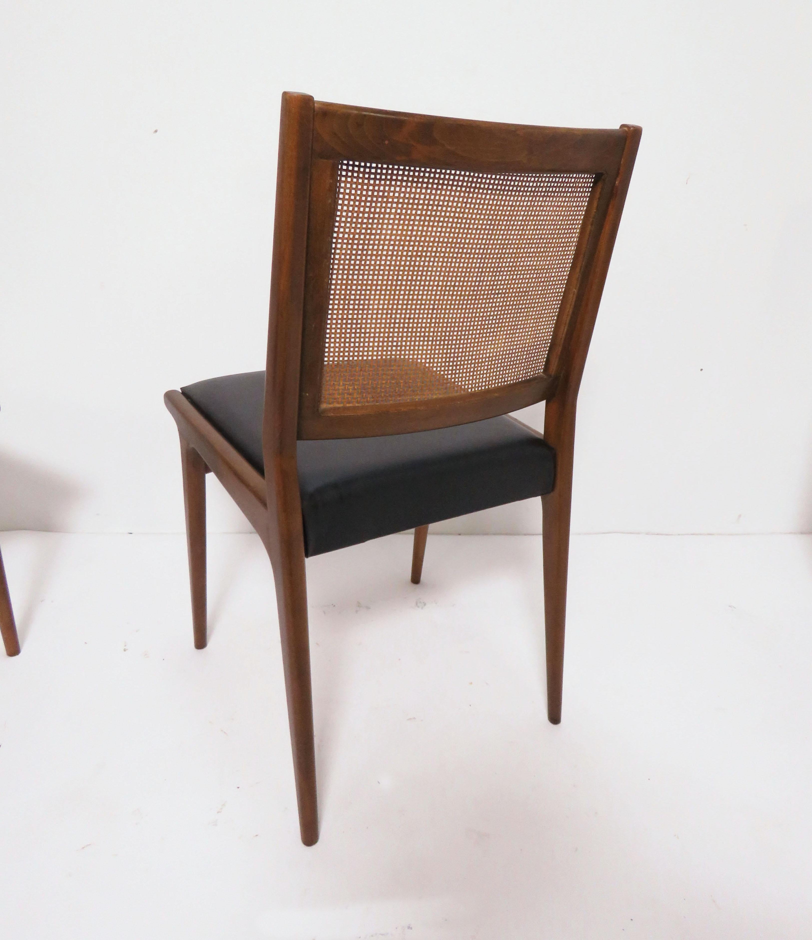 Set of Four Swedish Dining Chairs in the Style of Carlo de Carli, circa 1960s 2