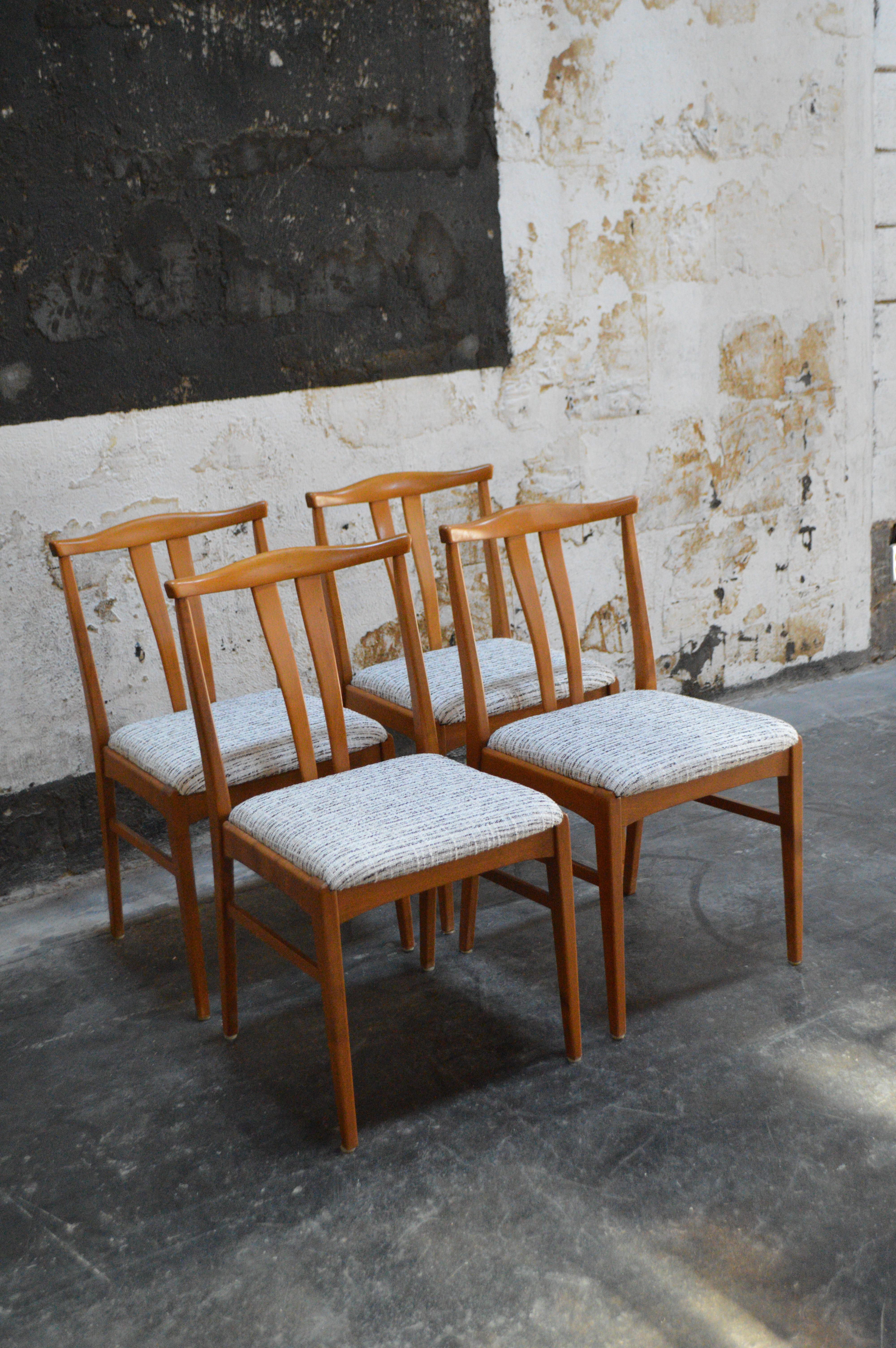 Other Set of Four Swedish Midcentury Dining Chairs For Sale