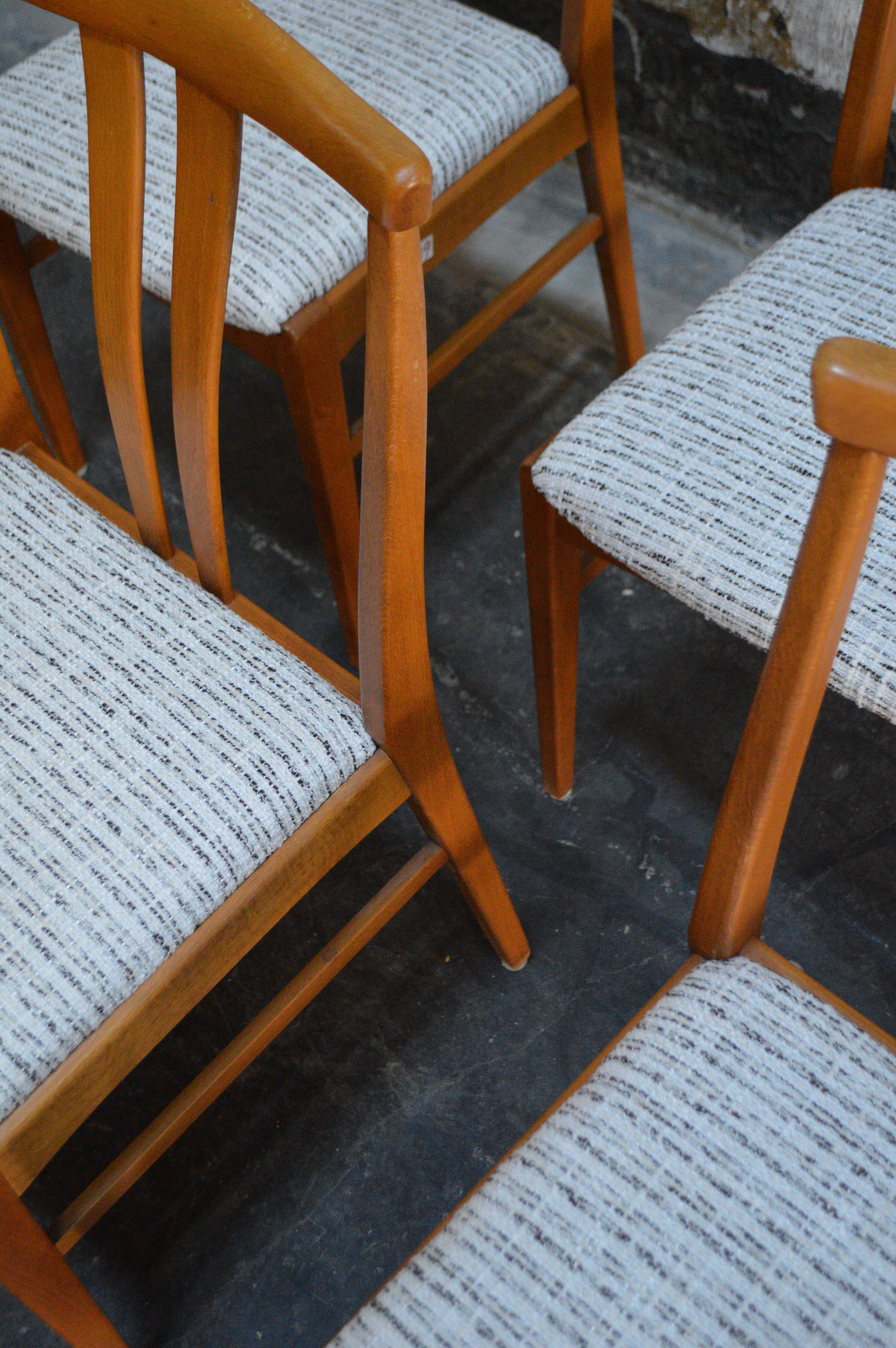 Mid-20th Century Set of Four Swedish Midcentury Dining Chairs For Sale