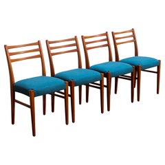Set of Four Swedish Mid-Century Modern Teak Dining Chairs