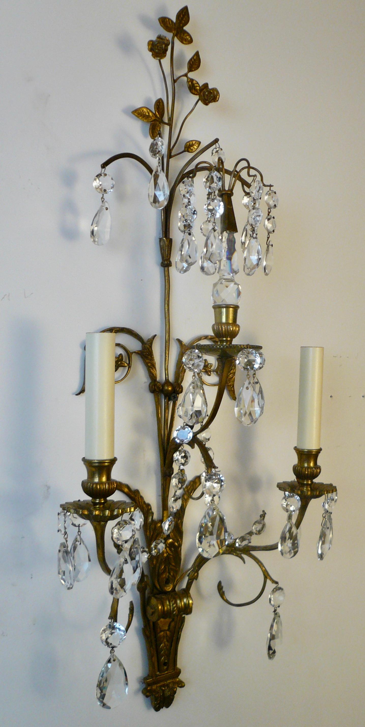 Set of Four Swedish Neo-Classical Style Sconces For Sale 5