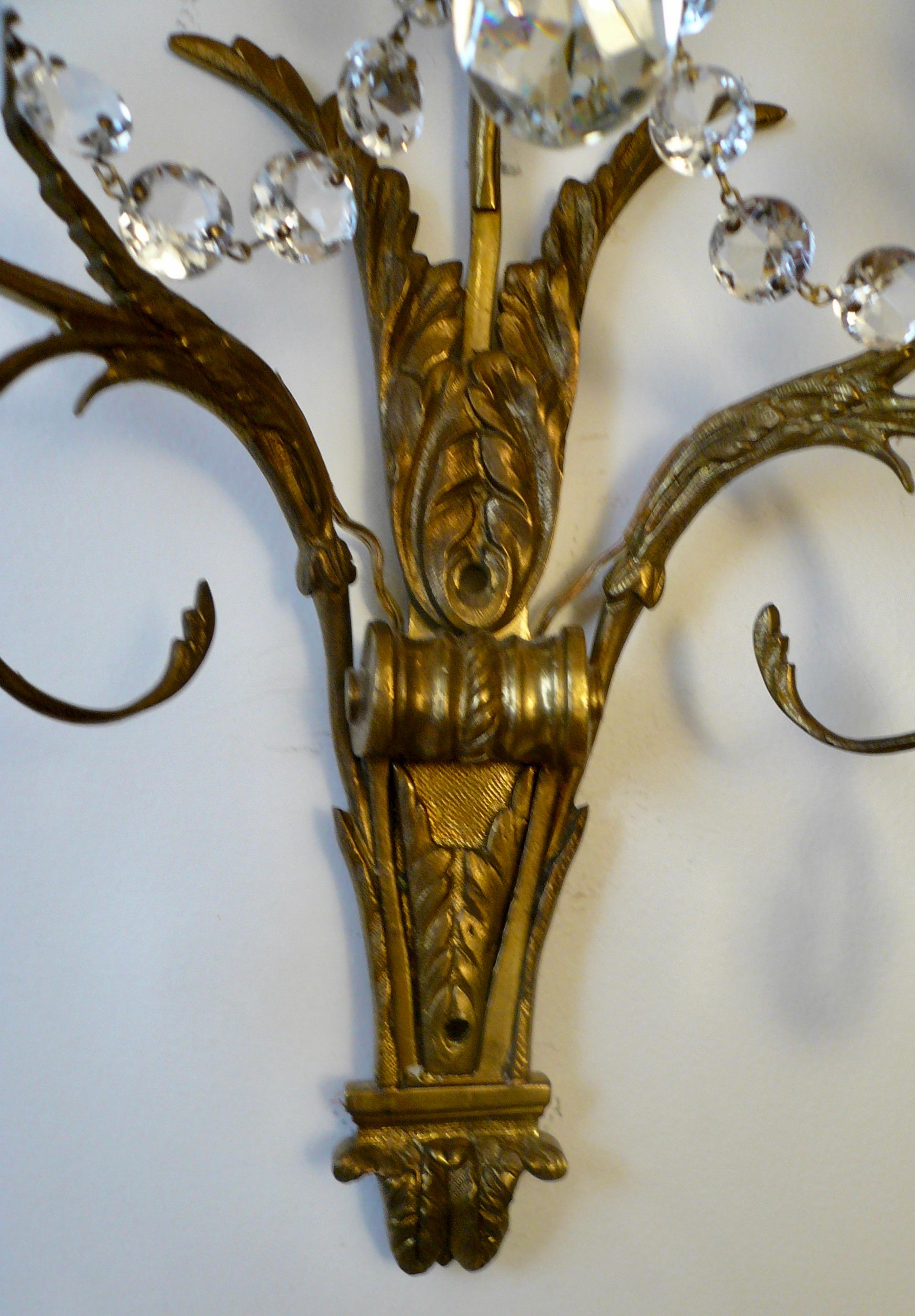 European Set of Four Swedish Neo-Classical Style Sconces For Sale