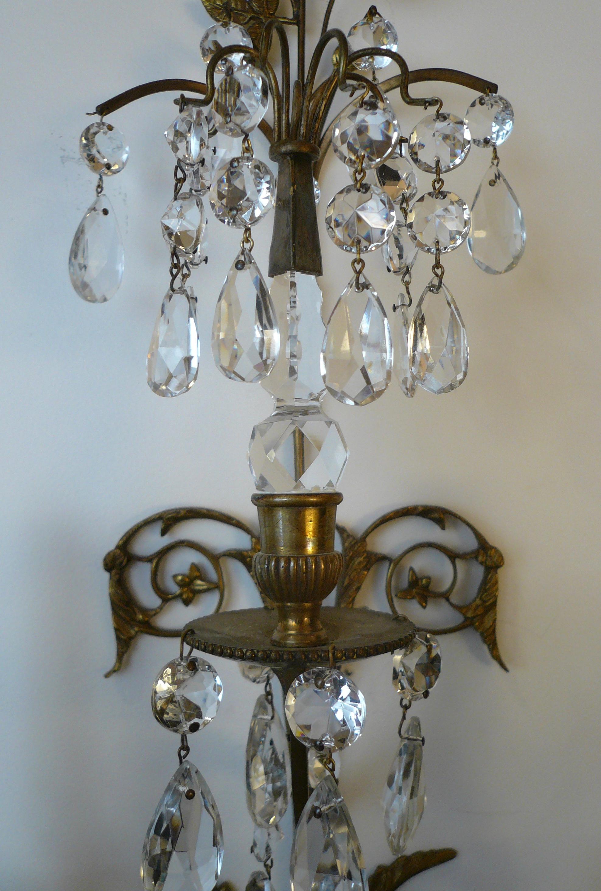 19th Century Set of Four Swedish Neo-Classical Style Sconces For Sale