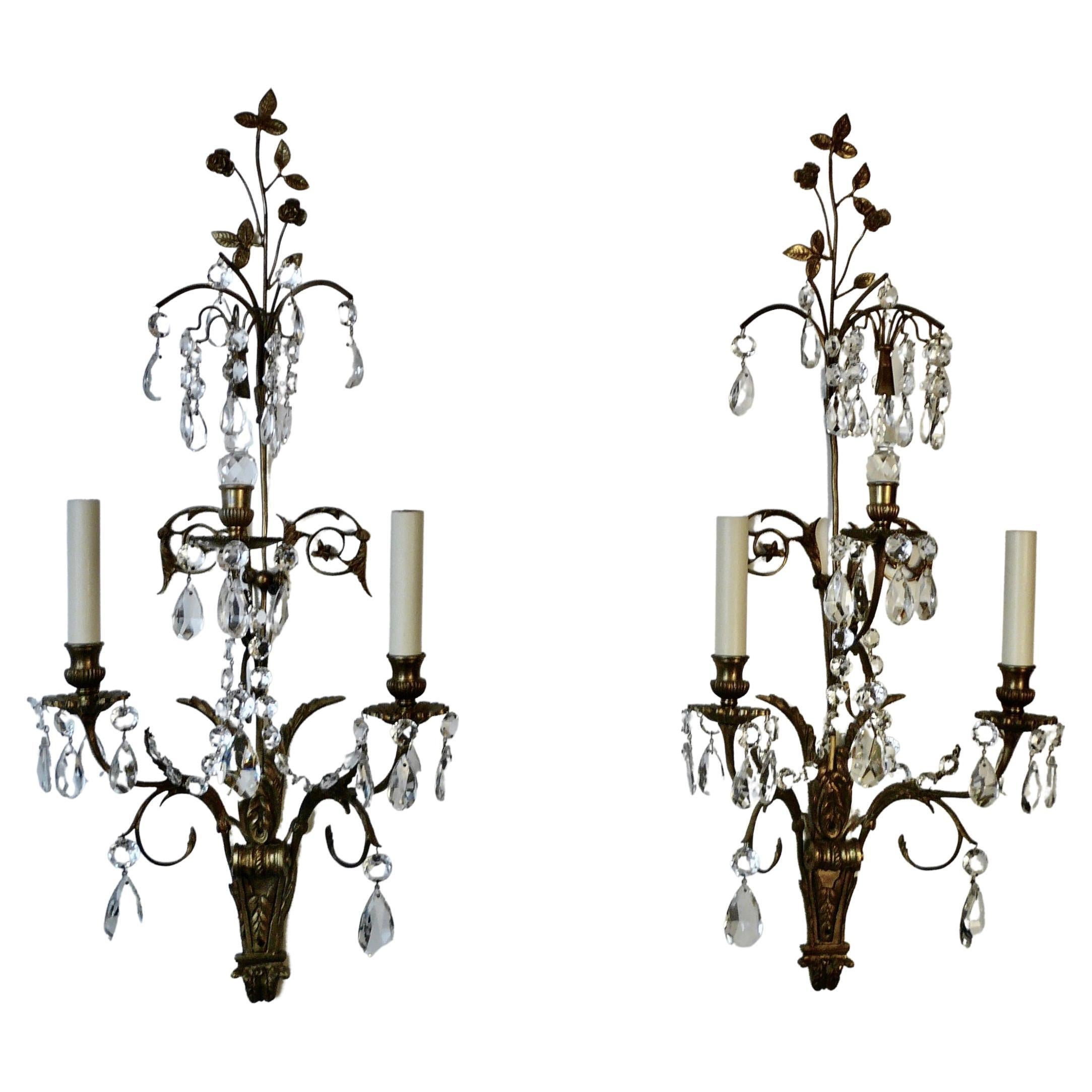 Set of Four Swedish Neo-Classical Style Sconces