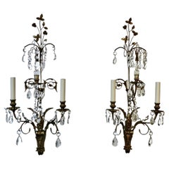 Antique Set of Four Swedish Neo-Classical Style Sconces