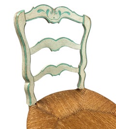 Set Of Four Swedish Painted Chairs