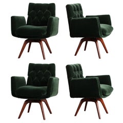 Set of Four Swivel Attributed to Vladimir Kagan