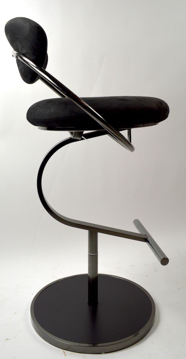 Set of Four Swivel Stools by Design Institute of America In Good Condition In New York, NY