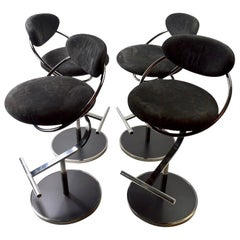 Set of Four Swivel Stools by Design Institute of America