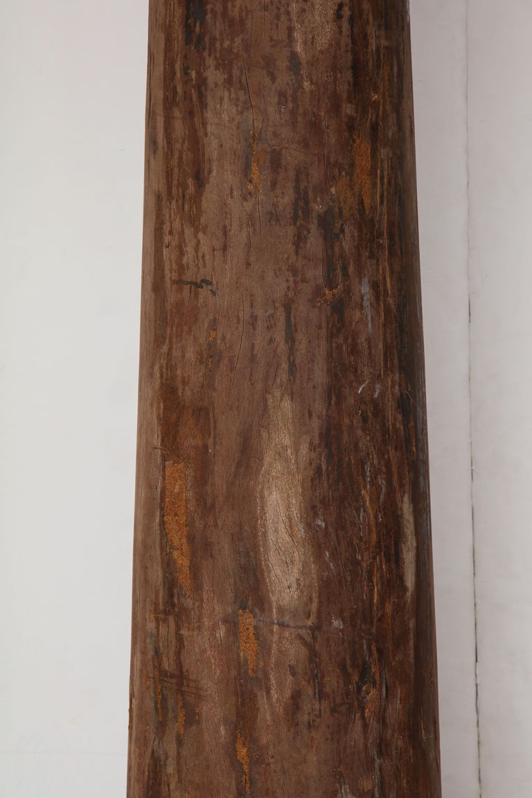 Set of Four Tall Carved Teak Pillars at 1stDibs