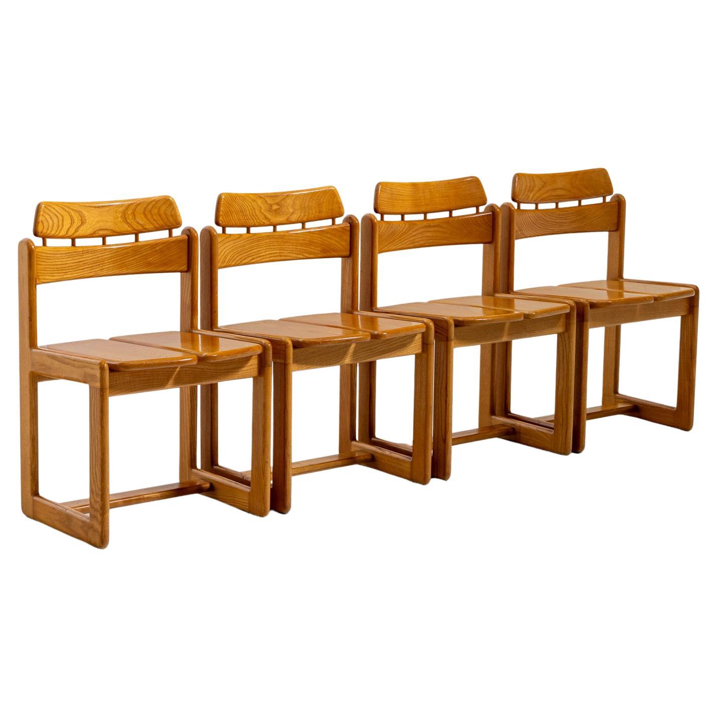 Set of four 'Tapiolina' chairs by I. Tapiovaara for Fratelli Montina, 1970/80s For Sale