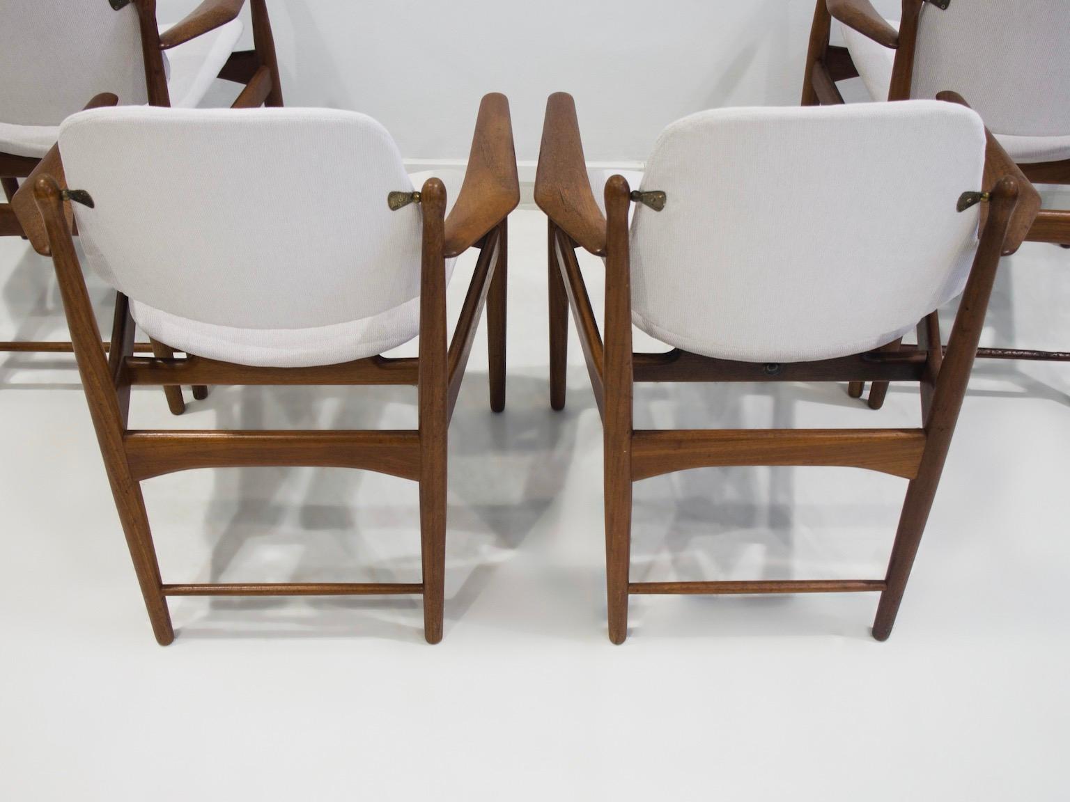 Set of Four Teak Armchairs by Arne Vodder for France & Daverkosen 2