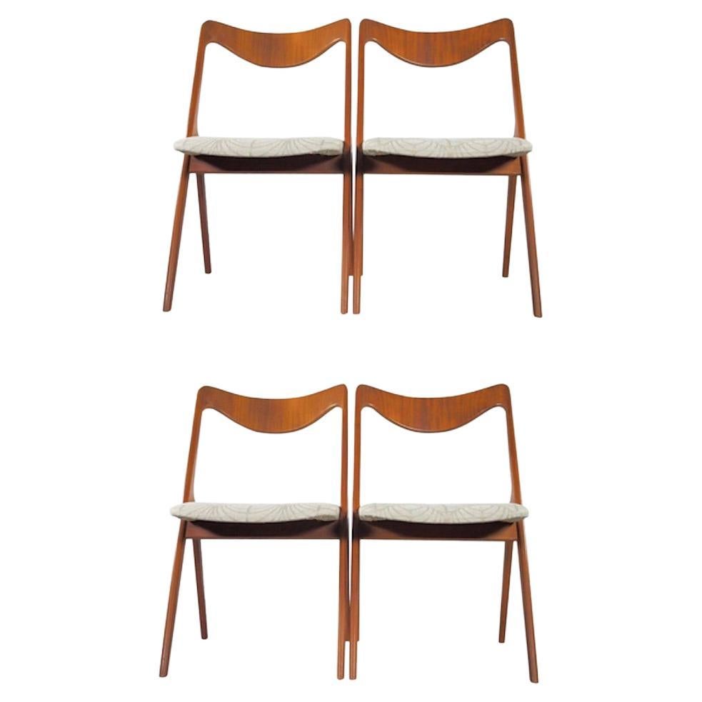 Set of Ten Teak Chairs by Arne HovmandOlsen at 1stDibs