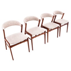 Set of four teak chairs, Danish Design, 1960s