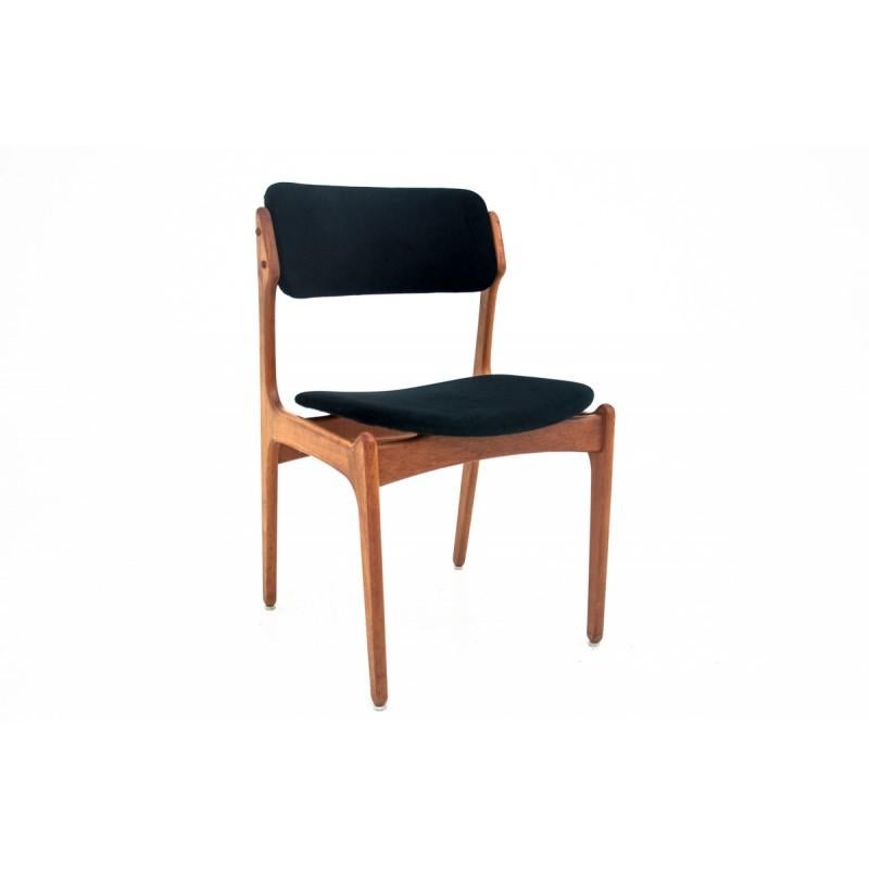 Set of Four Teak Chairs Danish Designed by Erik Buch, Model 49 In Good Condition In Chorzów, PL