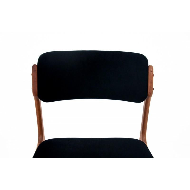 Mid-20th Century Set of Four Teak Chairs Danish Designed by Erik Buch, Model 49